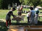 Fête des métiers et traditions médiévales au chateau de rochebaron de bas en basset (haute-loire 43)