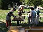 Fte des mtiers et traditions mdivales au chateau de rochebaron de bas en basset (haute-loire 43)