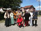 Fte des mtiers et traditions mdivales au chateau de rochebaron de bas en basset (haute-loire 43)